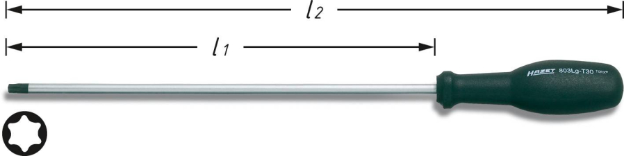 Hazet Werkstatt Torx-Schraubendreher Größe T 20 Klingenlänge: 250 mm Hazet Werkstatt Torx-Schraubendreher Größe T 20 Klingenlänge: 250 mm