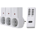 Funk-Schalter-Set 4-teilig 433 MHz Schaltleistung Max. 2000 W (ohmische Last) · Max. 300 W (indukti