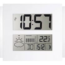 Conrad Jumbo Funk-Wanduhr Mit Wetterforecast