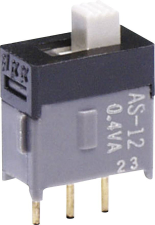 NKK Switches Schiebeschalter 28 V DC/AC 0.1 A 1 x Ein/Ein AS12AP 1 St. NKK Switches Schiebeschalter 28 V DC/AC 0.1 A 1 x Ein/Ein AS12AP 1 St.