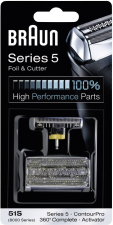 Braun Scherfolie und Klingenblock 51S - Kombipack 8000 Silber 1 Set Braun Scherfolie und Klingenblock 51S - Kombipack 8000 Silber 1 Set