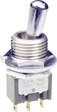 NKK Switches Kippschalter 250 V/AC 3 A 1 x Ein/Ein M2012SS4W03 rastend 1 St. NKK Switches Kippschalter 250 V/AC 3 A 1 x Ein/Ein M2012SS4W03 rastend 1 St.