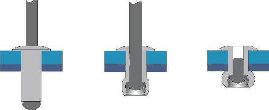 Bralo Blindniete (Ø x L) 4.8 mm x 10 mm Stahl Aluminium S1010004810 50 St. Bralo Blindniete (Ø x L) 4.8 mm x 10 mm Stahl Aluminium S1010004810 50 St.