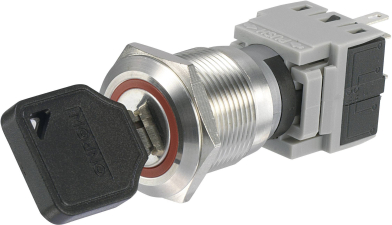 Schlüsselschalter 250 V/AC 5 A 1 x Aus/Ein 1 x 90 ° Components LAS1-BGQ-11Y/21 IP40 1 St. Schlüsselschalter 250 V/AC 5 A 1 x Aus/Ein 1 x 90 ° Components LAS1-BGQ-11Y/21 IP40 1 St.
