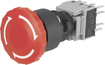 Not-Aus-Schalter 250 V/AC 3 A 3 Öffner, 3 Schließer Components LAS1-BY-33TSA IP40 1 St. Not-Aus-Schalter 250 V/AC 3 A 3 Öffner, 3 Schließer Components LAS1-BY-33TSA IP40 1 St.