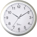 Funk-Wanduhr analog 30 cm (Ø x T) 30 cm x 4.5 cm Silber