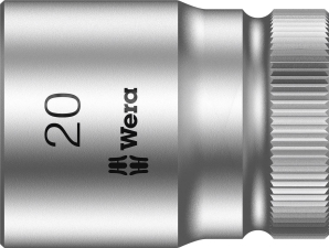 Wera Außen-Sechskant Steckschlüsseleinsatz 20 mm 1/2" (12.5 mm) Produktabmessung, Länge 37 mm 0 Wera Außen-Sechskant Steckschlüsseleinsatz 20 mm 1/2" (12.5 mm) Produktabmessung, Länge 37 mm 0