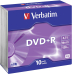 Verbatim DVD+R 4,7GB 16x 10er Slimcase
