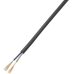 H05VVH2-F/CCA PVC-Zwillingsleitung, abgepackt 2 x 0.75 mm² Schwarz 10 m