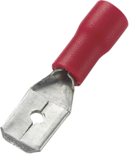 Flachstecker Steckbreite: 4.8 mm Steckdicke: 0.5 mm 180 ° Teilisoliert Rot Components 93014 Flachstecker Steckbreite: 4.8 mm Steckdicke: 0.5 mm 180 ° Teilisoliert Rot Components 93014