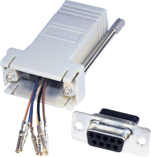 D-SUB Adapter D-SUB-Buchse 9pol. - RJ12-Buchse 1 St. D-SUB Adapter D-SUB-Buchse 9pol. - RJ12-Buchse 1 St.