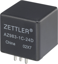 Zettler Electronics Kfz-Relais 24 V/DC 60 A 1 Wechsler AZ983-1C-24D Zettler Electronics Kfz-Relais 24 V/DC 60 A 1 Wechsler AZ983-1C-24D