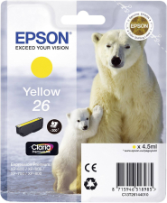 Epson Tinte T2614, 26 Original Gelb C13T26144010 Epson Tinte T2614, 26 Original Gelb C13T26144010