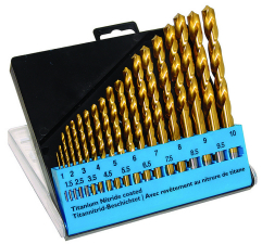 C.K. HSS Metall-Spiralbohrer-Set 19teilig T3291 TiN DIN 338 Zylinderschaft 1 Set C.K. HSS Metall-Spiralbohrer-Set 19teilig T3291 TiN DIN 338 Zylinderschaft 1 Set