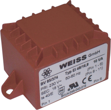 Printtrafo 10,0VA 230V/12V/833mA Printtrafo 10,0VA 230V/12V/833mA