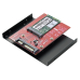 mSATA SSD auf SATA mit 8,9 cm (3,5