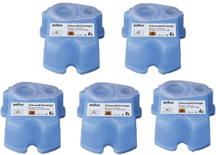 Braun Reinigungskartusche CCR 4+1 Blau 5 St. Braun Reinigungskartusche CCR 4+1 Blau 5 St.