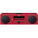 Yamaha MCR-042 Micro-Stereoanlage mit iPod- / iPhone-Dock Rot 2x 15 W