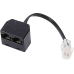 HAMA RJ45 STECKER-2 RJ45 KUPPL.,BL.