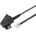 Hama TAE-N-Stecker - Modular-Stecker 6p4c, 10 m, Schwarz 10 m