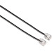 Hama Modularkabel, Modular-Stecker (6p4c) - Modular-Stecker (6p4c), 10m, Schwarz 10 m
