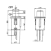 Drucktaster R13-529al Rot Led