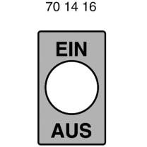 Marquardt Ein-Aus-Schild Alu