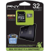 PNY microSDHC Karte 32GB Class 10 für Android-Geräte inkl. SD-Adapter