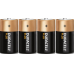 DURACELL Plus Alkaline Baby-Batterien, 4er-Set 1.5 V LR15, C, AM2, L, MN1400, 814, E93, LR14N, 14A,