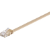 Extra flaches Netzwerkkabel RJ45 CAT 6 U/UTP Hell-Braun 10 m