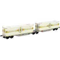 Zum Angebot - Mehano Containertragwagen 58656 H0 Doppel-Containertragwagen der AAE AAE/ Warsteiner Brauerei (geänderte Betriebsnummer)