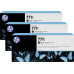 HP Druckerpatrone / Tinte 771C, B6Y31A, 3er-Pack Matt Schwarz, Original, 3 x 775 ml