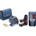 Bosch Linienlaser GLL 2-80 P + Universalhalterung BM 1 P + Laser-Empfänger LR 2 P 0601063203
