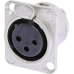 Xlr-Flanschbuchse Nc 3 Fdl 1