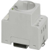 Schienenmontable Steckdose Sd-D/Sc/Gy