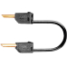 MultiContact LK2-F 30cm sw PVC-Messleitung 0.5 mm², 30 cm, Schwarz, 2 mm, stapelbar