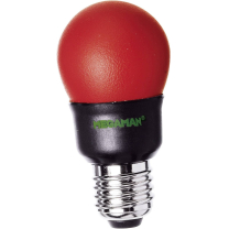 Energiesparlampe MEGAMAN PARTY COLOR ROT E27 7W