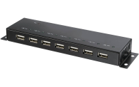 7 Port USB 2.0 Hub Metall