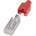 Hirose Cat5e RJ45 Stecker, Rot 10er
