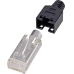 Netzwerkstecker Cat 5 10er Pack Schwarz