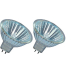 Halogenleuchtmittel GU5.3 20W 12V Weiß 36°Flood 2St. Osram