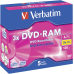 Verbatim DVD-RAM 4,7GB 3x 5er Jc Srs