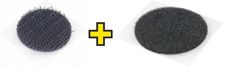 Fastech Klettpunkte zum Aufkleben Haft- und Flauschteil (Ø) 45 mm Schwarz 1 Paar Fastech Klettpunkte zum Aufkleben Haft- und Flauschteil (Ø) 45 mm Schwarz 1 Paar