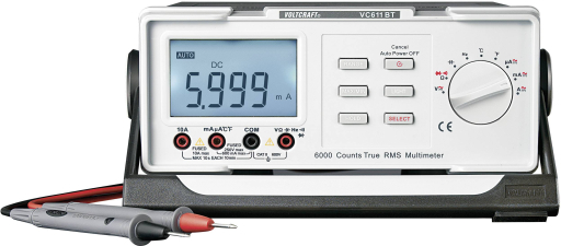 VOLTCRAFT Tisch-Multimeter digital VC611BT CAT II 600 V Anzeige (Counts): 6000 VOLTCRAFT Tisch-Multimeter digital VC611BT CAT II 600 V Anzeige (Counts): 6000