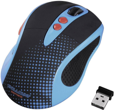 Hama Funk-Maus Optisch Knallbunt 2.0 Blau Hama Funk-Maus Optisch Knallbunt 2.0 Blau
