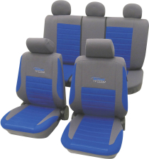 Cartrend Sitzbezug-Set Active, 11teilig Blau Universal Cartrend Sitzbezug-Set Active, 11teilig Blau Universal