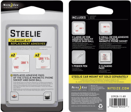NITE Ize Steelie Ersatz-Klebepads NI-STPCR-11-R7 Steelie Ersatz-Klebepads NITE Ize Steelie Ersatz-Klebepads NI-STPCR-11-R7 Steelie Ersatz-Klebepads