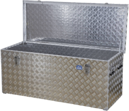 Alutec Riffelblechbox / Transportkiste R312 41312 Abmessungen (L x B x H) 1276 x 525 x 520 mm Mater Alutec Riffelblechbox / Transportkiste R312 41312 Abmessungen (L x B x H) 1276 x 525 x 520 mm Mater