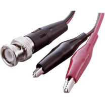 Voltcraft Messkabel BNC-2 x Krokodilklemmen 80cm rot, schwarz