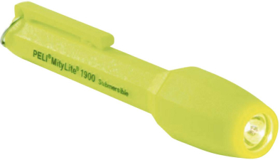 PELI Xenon Mini-Taschenlampe MityLite 1900 batteriebetrieben 11 lm 50 g Gelb PELI Xenon Mini-Taschenlampe MityLite 1900 batteriebetrieben 11 lm 50 g Gelb